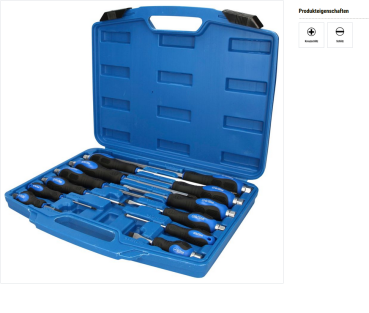 Brilliant Tools BT034012 Schraubendreher-Satz 12-tlg